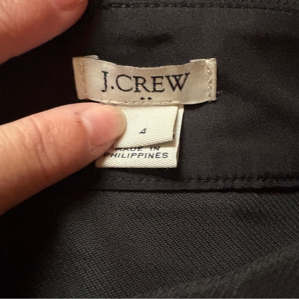 J.Crew Black Pencil Skirt Women’s Size 4 Career Office Stretch Classic - Picture 3 of 3